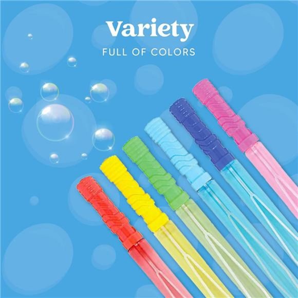 36 Pack 14.6’’ Big Bubble Wands Bulk, Bubble Blower for Kids, Bubble Blaster - Picture 2 of 7